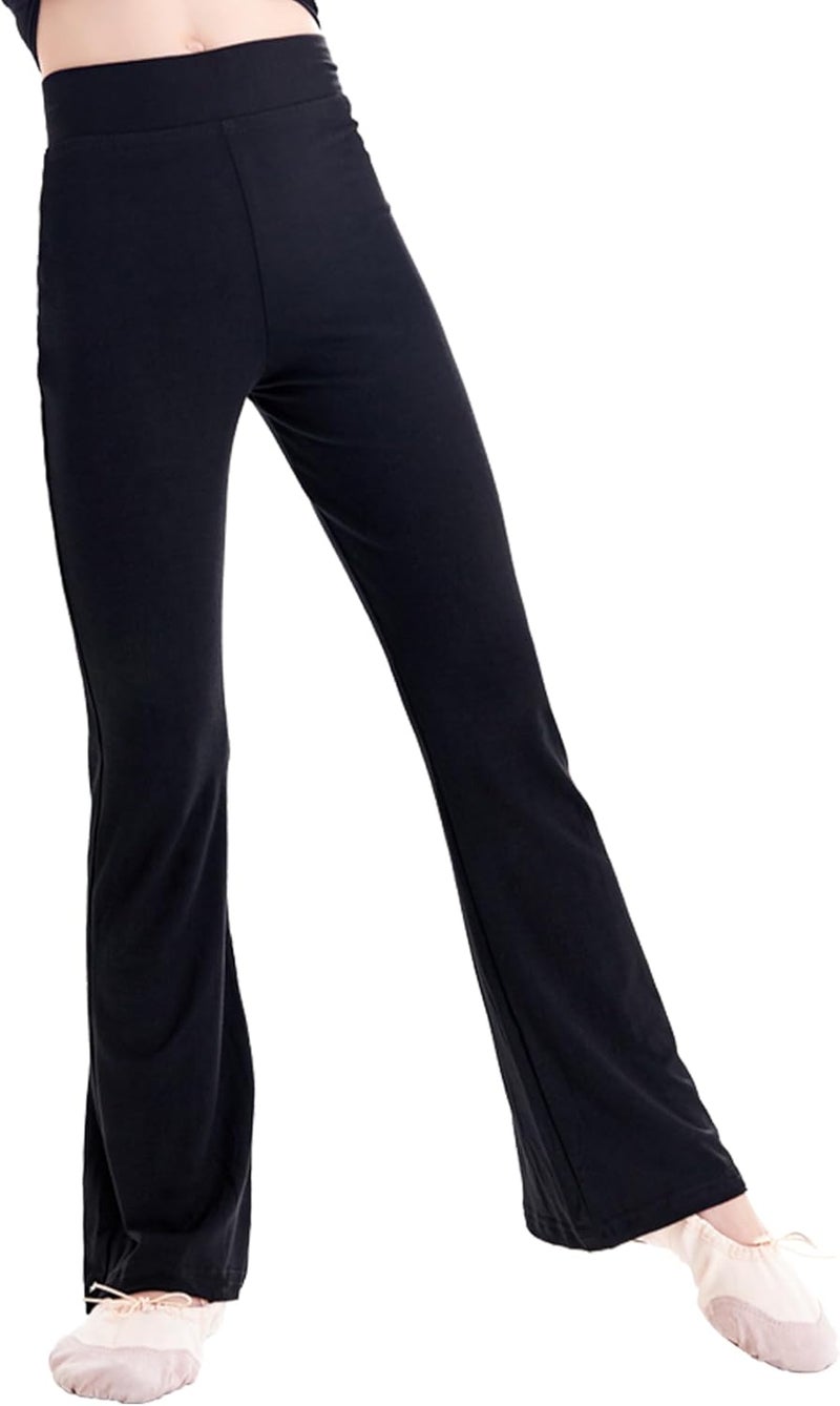 Daydance Modal Girls Kids Black Leggings Pants for Ballet, Dance, Gymnastic, Yoga, Daily Life - Image 1